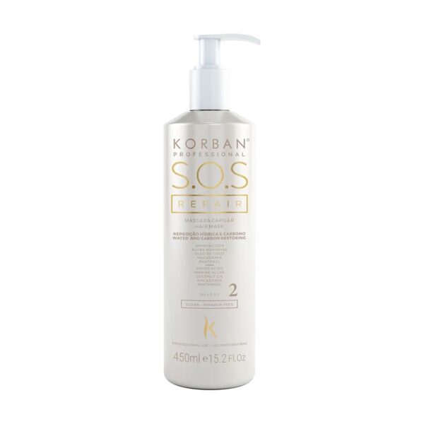 KORBAN SOS Repair Mask - atstatanti plaukų kaukė 100 ml / 250 ml / 450 ml (Nr. 2)