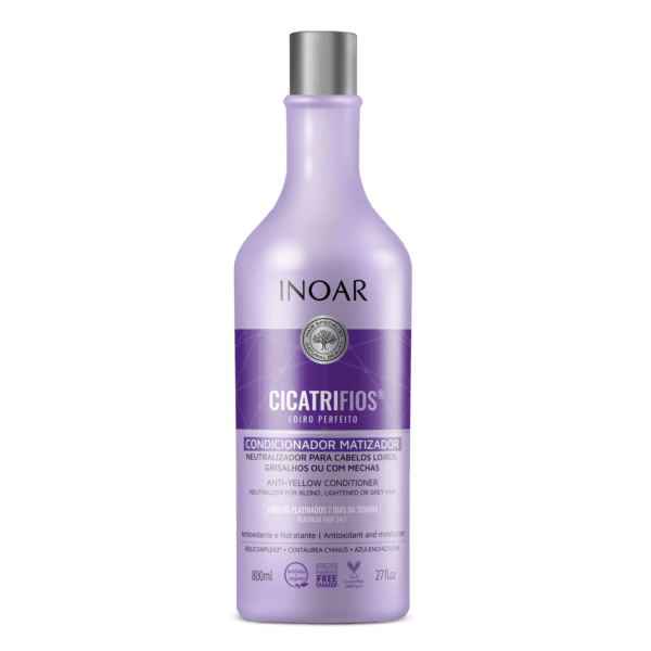 INOAR CicatriFios Perfect Blond Conditioner - kondicionierius šviesiems plaukams 800 ml.