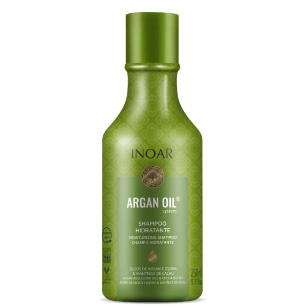 INOAR Argan Oil Shampoo - intensyviai drėkinatis šampūnas su Argano aliejumi 250 ml