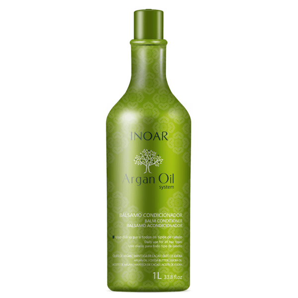 INOAR Argan Oil Conditioner - intensyviai drėkinantis kondicionierius su Argano aliejumi 1000 ml.