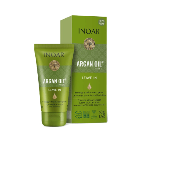 INOAR Argan Oil Leave-in nenuplaunamas balzamas su argano aliejumi 50 ml.