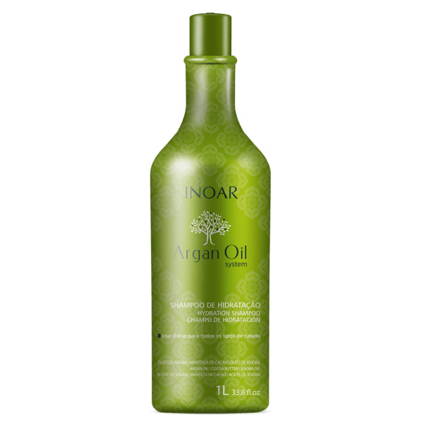 INOAR Argan Oil Shampoo - intensyviai drėkinatis šampūnas su Argano aliejumi 240 ml. / 250 ml. / 1000 ml.
