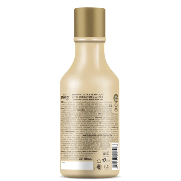 INOAR Absoliut Daymoist Shampoo - šampūnas chemiškai pažeistiems plaukams 250 ml