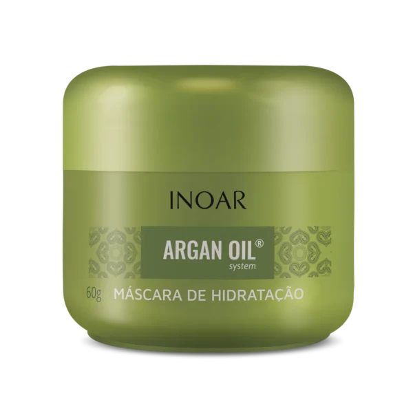 INOAR Argan Oil Mask - intensyviai drėkinanti plaukų kaukė su Argano aliejumi 60 g / 250 g