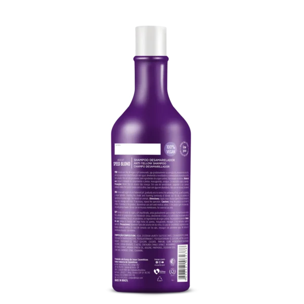 INOAR Speed Blond Shampoo - šampūnas šviesiems plaukams 1000 ml