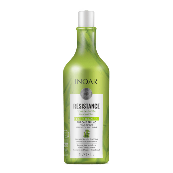 INOAR Resistance Fibra de Bambu Conditioner - stiprinantis ir blizgesio suteikiantis kondicionierius 1000 ml.