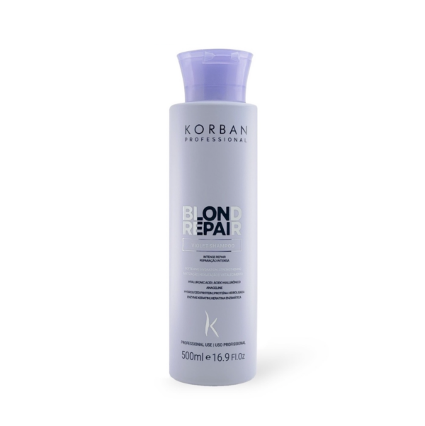 © 2023 moneli.lt | MONELÍ | KORBAN Blond Repair Violet Shampoo - šampūnas šviesiems plaukams 500 ml