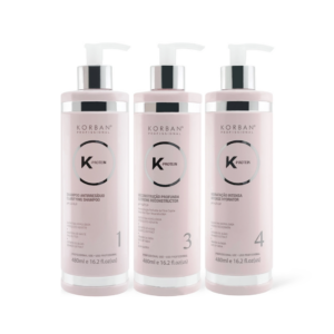 © 2023 moneli.lt | MONELÍ | KORBAN K-Protein rinkinys plaukų atstatymui ir drėkinimui 3 x 480 ml - Clarifying Shampoo (Nr. 1), Extreme Reconstructor (Nr. 3), Intense Hydrator (Nr. 4)