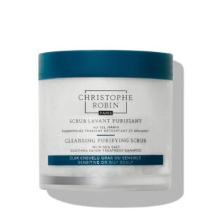 Christophe Robin Cleansing Purifying Scrub galvos odos šveitiklis su jūros druska 250 ml