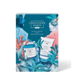 Christophe Robin Hair Detox Duo detoksikuojančių plaukų priemonių rinkinys 12 ml, 40 ml, 75 ml.