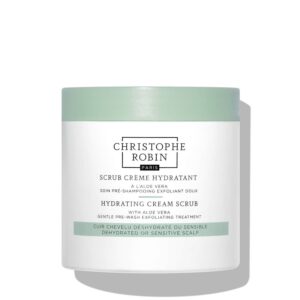 Christophe Robin Hydrating Cream Scrub kreminis galvos odos šveitiklis su alijošiumi 250 ml.