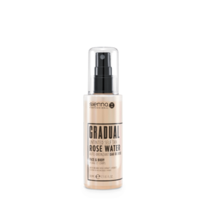 Sienna X Gradual Untinted Self Tan Rose Water palaipsninis savaiminio įdegio rožių vanduo 100 ml.