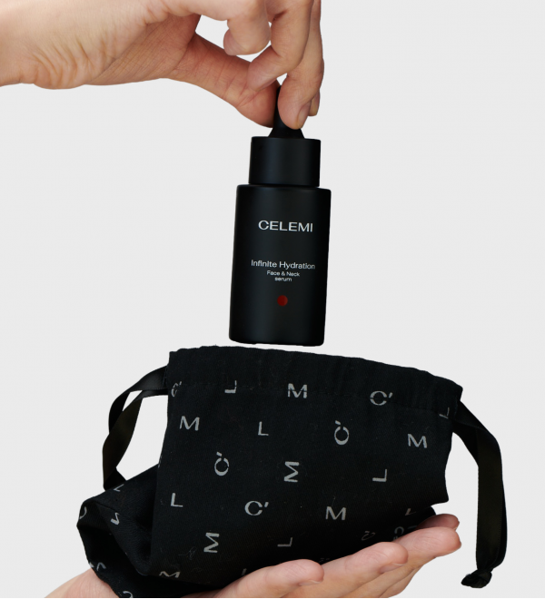 CELEMI Infinite Hydration besąlygiškai drėkinantis ir stangrinantis veido ir kaklo serumas 30 ml;