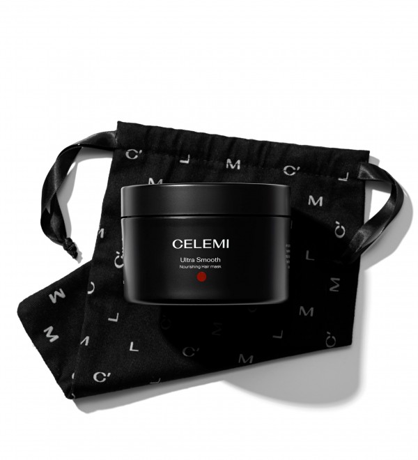 CELEMI Ultra Smooth itin turtingos sudėties maitinamoji, žvilgesio suteikianti plaukų kaukė 200 ml