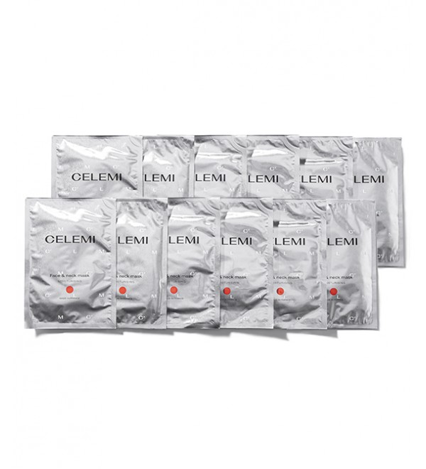 CELEMI intensyviai drėkinanti veido ir kaklo kaukė 12 vnt