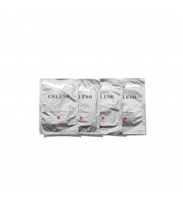 CELEMI intensyviai drėkinanti veido ir kaklo kaukė 4 vnt