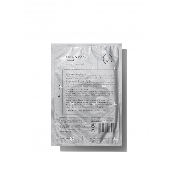 CELEMI intensyviai drėkinanti veido ir kaklo kaukė.