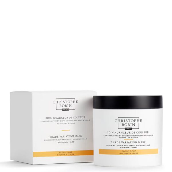 Christophe Robin Shade Variation Mask Golden Blonde dažanti plaukų kaukė 250 ml..