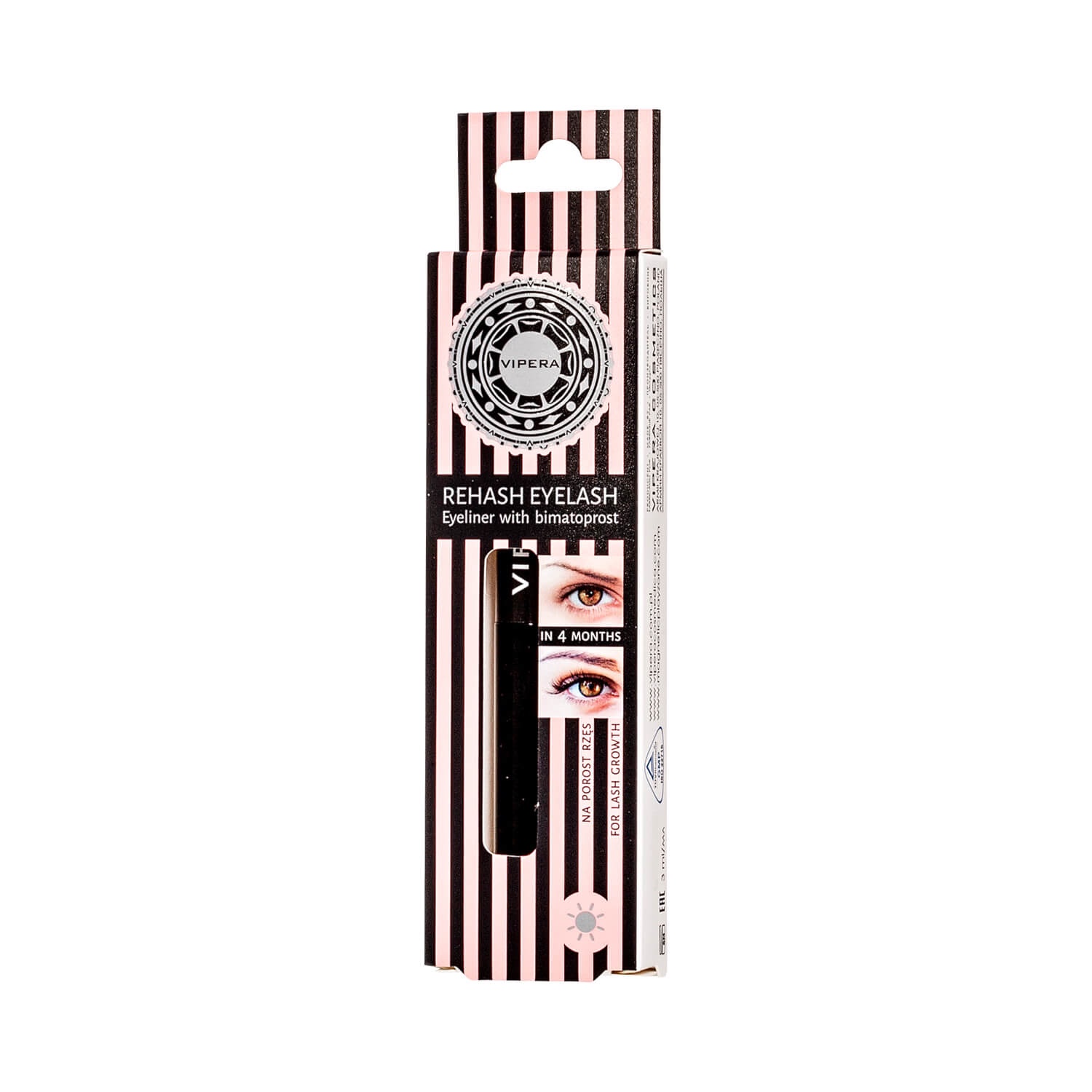 Vipera Rehash Eyelash serum blakstienų serumas 3ml