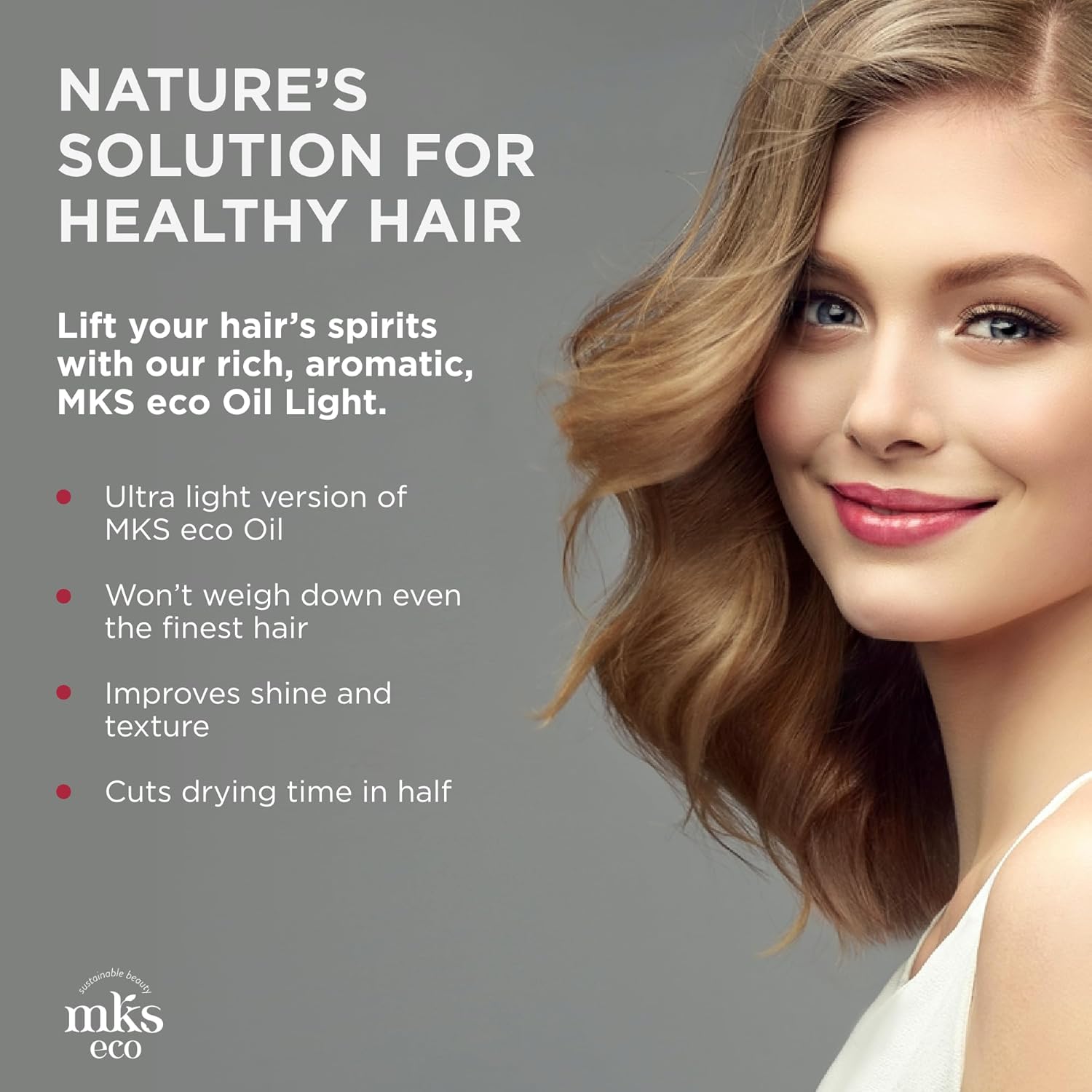 MKS eco plaukų aliejus ploniems plaukams Oil Light Original 60 ml - Image 5