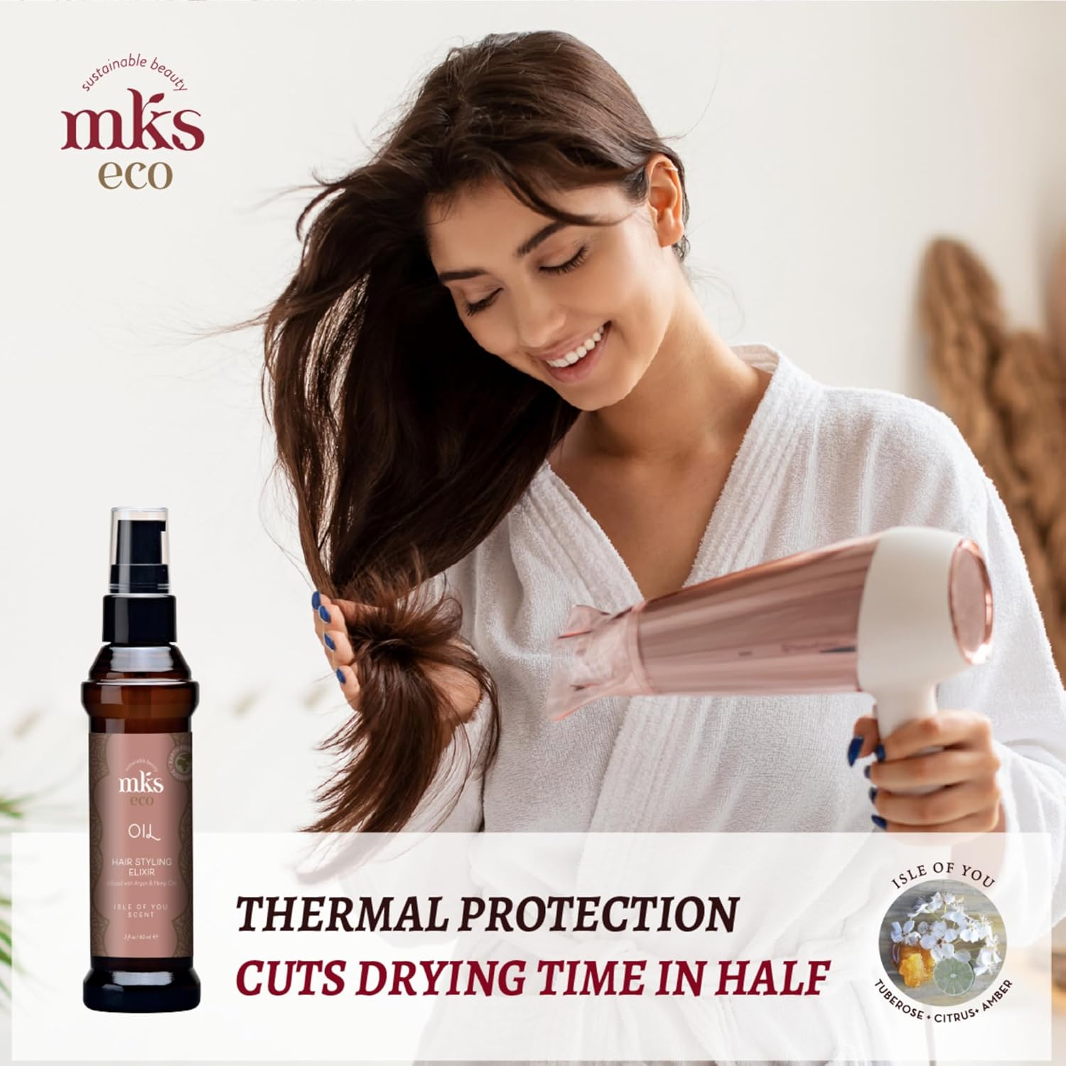 MKS eco plaukų aliejus Isle Of You 60 ml - Image 4