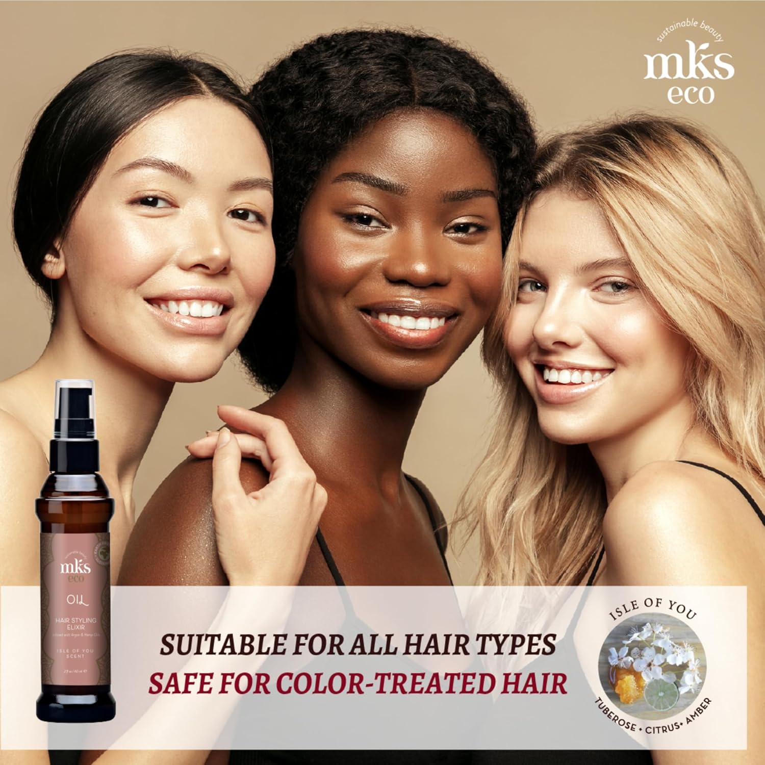 MKS eco plaukų aliejus Isle Of You 60 ml - Image 2