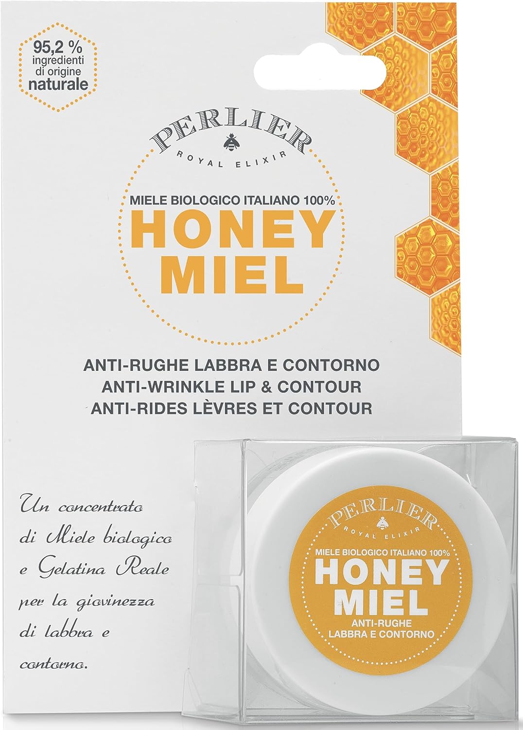 Perlier lūpų ir jos kontūro gelis nuo raukšlių Honey Miel Anti-Wrinkle Lip and Contour 15ml - Image 2