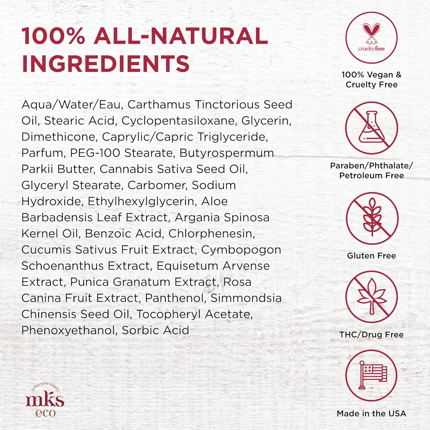 MKS eco kūno sviestas Whip Skin Butter With Argan & Hemp Oils Light Breeze Scent 227g - Image 2