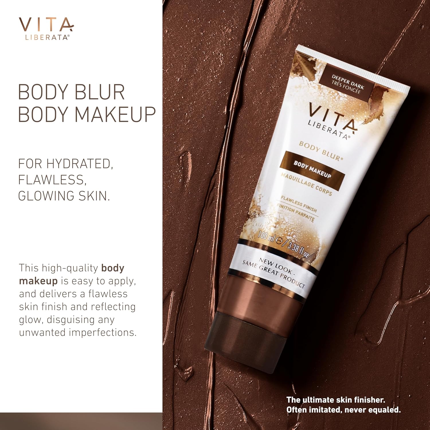 Vita Liberata kūno makiažas Deeper Dark momentinio poveikio kremas Body Blur Flawless Finish 100ml - Image 2