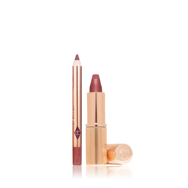 Charlotte Tilbury MINI PILLOW TALK LIP KIT - lūpdažis ir pieštukas, nr.2 (Medium)