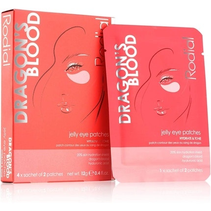 Rodial Dragon's Blood Jelly Eye Patches - hidrogelinė drėkinanti ir standinanti paakių kaukė 1x2vnt / 4x2vnt