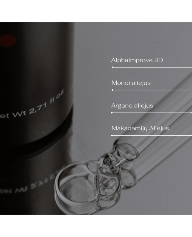 Celemi drėkinantis ir suteikiantis žvilgesio plaukų aliejus Dewy Silk 80ml - Image 4