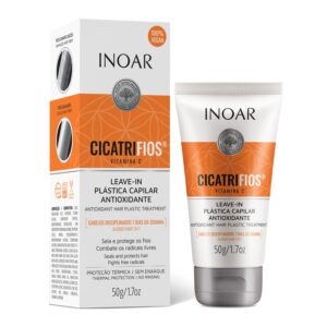 INOAR CicatriFios Vitamin C Leave-in nenuplaunamas balzamas su vitaminu C 50 ml.