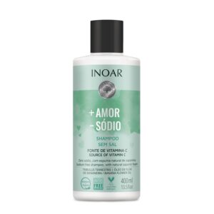 INOAR More Love Less Salt Shampoo – šampūnas be druskų 400 ml.