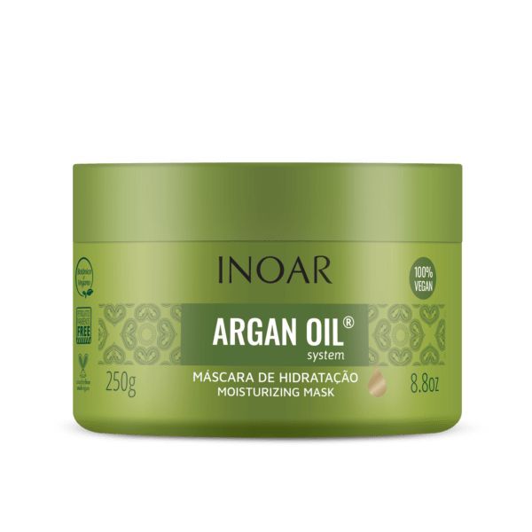 INOAR Argan Oil Mask - intensyviai drėkinanti plaukų kaukė su Argano aliejumi 250 ml.