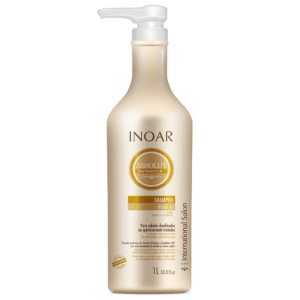 INOAR Absoliut Daymoist Shampoo - šampūnas chemiškai pažeistiems plaukams 1000 ml.