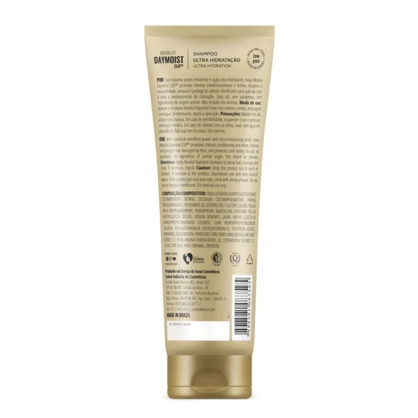 INOAR Absoliut Daymoist Shampoo - šampūnas chemiškai pažeistiems plaukams 240 ml