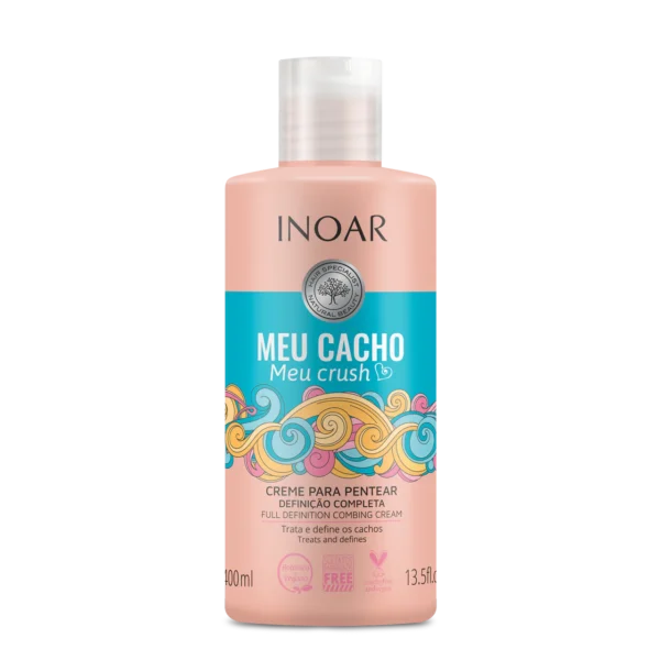 INOAR Meu Cacho Meu Crush Cream - kremas garbanotiems plaukams 400 ml.