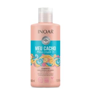INOAR Meu Cacho Meu Crush Shampoo - šampūnas garbanotiems plaukams 400 ml..
