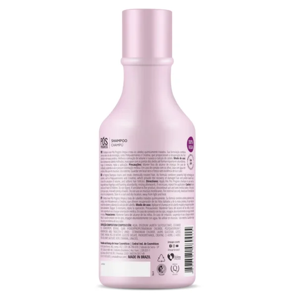 INOAR Pos Progress Duo Kit - rinkinys po tiesinimo keratinu procedūrų 2 x 250 ml.
