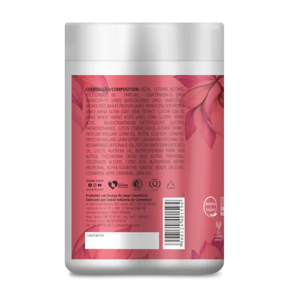 INOAR Resistance Flor de Lotus Mask - intensyviai regeneruojanti, gaivinanti kaukė 1000 g