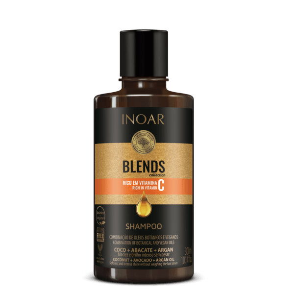 INOAR Blends Shampoo – šampūnas su vitaminu C 60 ml. / 300 ml. / 1000 ml.