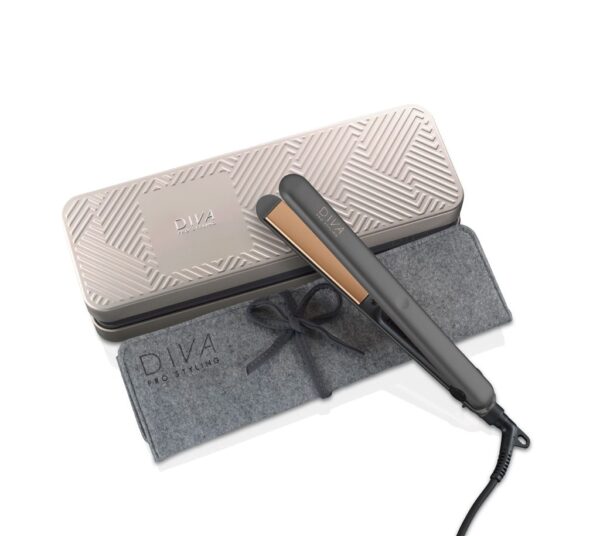 DIVA Pro Styling Elite Straightener (Arabian Night) - skaitmeninis plaukų tiesintuvas, 110 - 230 C, su makadamijų, argano aliejais ir keratinu, neigiamų jonų technologija