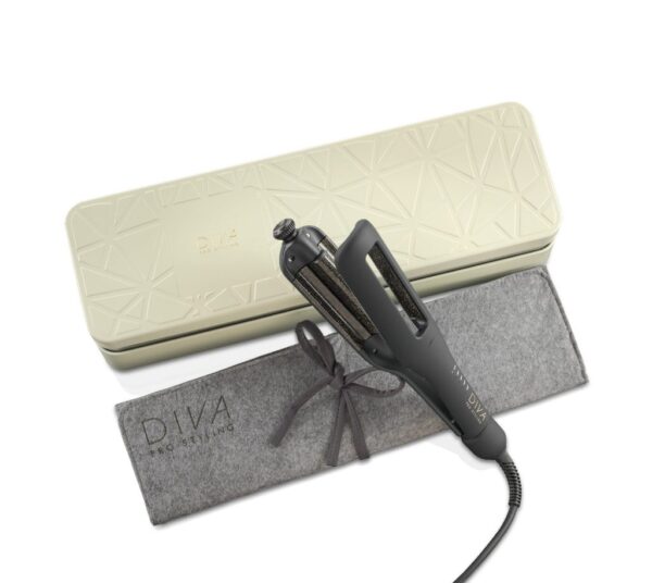 DIVA Pro Styling Precious Metals Gold Dust - skaitmeninės plaukų formavimo žnyplės 120 - 210 C