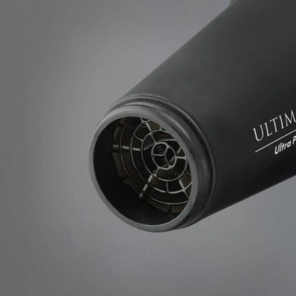 DIVA Pro Styling Ultima 5000 Pro Black - plaukų džiovintuvas su ilgaamžiu AC varikliu, dviguba jonų kondicionavimo sistema 70 000 000 jonų / cm³, 2300 W