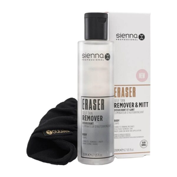 Sienna X Eraser Self Tan Remover savaiminio įdegio valiklis su pirštine 200 ml