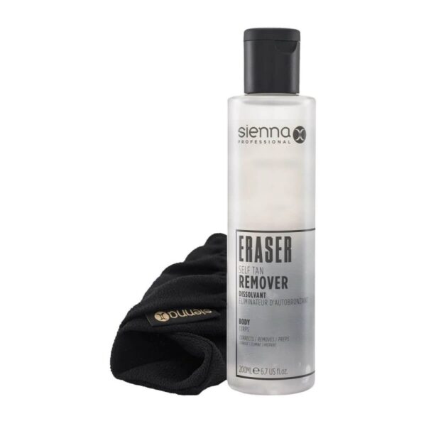 Sienna X Eraser Self Tan Remover savaiminio įdegio valiklis su pirštine 200 ml.