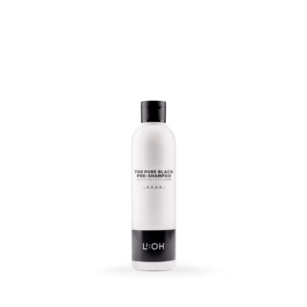 LIOH The Pure Black Pre-Shampoo Detoxifying & Simulating valomasis šampūnas 250 ml : 1000 ml,