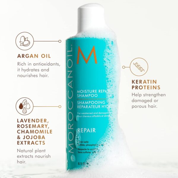 MOROCCANOIL giliai drėkinantis šampūnas Moisture Repair Shampoo 250ml