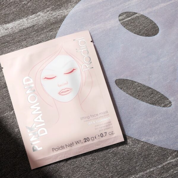 Rodial Pink Diamond Lifting Face Mask stagrinamoji lakštinė veido kaukė 20g